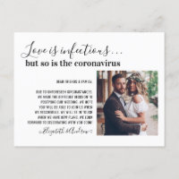 Liefde is besmettelijk Covid19 Foto Verander de da