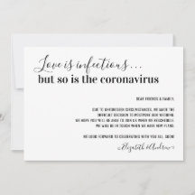 Liefde is Besmettelijk Covid19 Huwelijk Uitgesteld