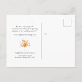 Liefde is besmettelijk Huwelijk Uitgesteld COVID19 Aankondigingskaart (Achterkant)