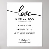 Liefde is besmettelijk, maar coronavirus ook bord