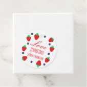 Liefde Is Bessie Zoete Fruit Bruiloft Bedankjes Labels (In situ)