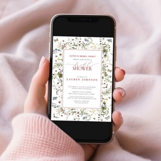 Liefde is beszoete wilde bloem rood Vrijgezellenfe Kaart