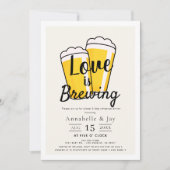 Liefde is Bier Bier BBQ Repetitie Diner Kaart (Voorkant)