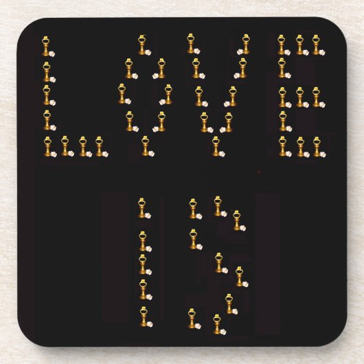 Liefde is bier onderzetter (Voorkant)