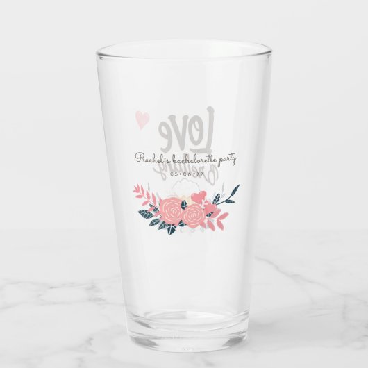 Liefde is bierglas brouwen glas (Achterkant)