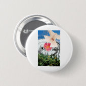 Liefde is bij de Bron Ronde Button 5,7 Cm (Voorkant /achterkant)