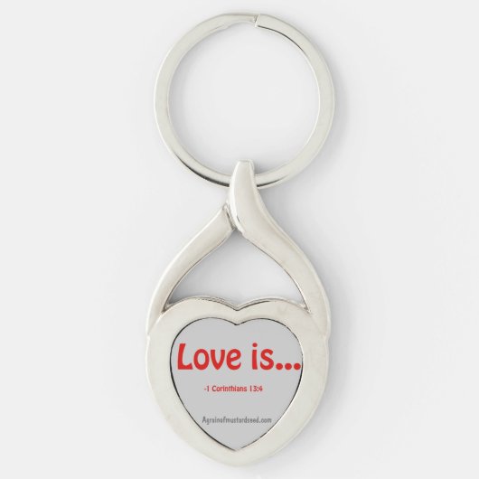 Liefde is Bijbelcitaten Sleutelhanger (Voorkant)