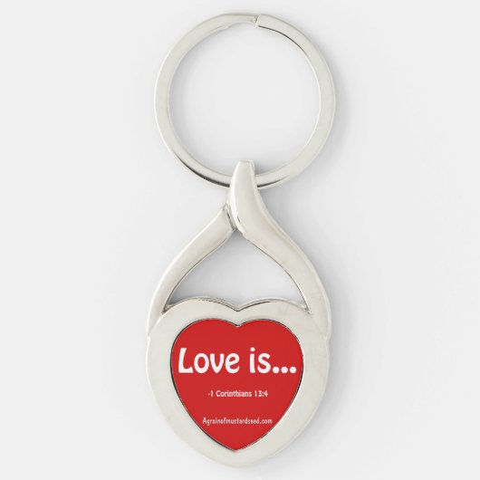 Liefde is Bijbelprijsopgave Sleutelhanger (Voorkant)