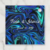 Liefde is blauw bedankjes labels (Achterkant)