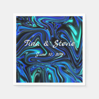 Liefde is blauw servet