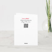 Liefde is blind op Valentijnsdag Kaart (Achterkant)