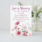 Liefde is Bloeiende Bruid Om Bloeiend Te Zijn Kaart (Staand voorkant)