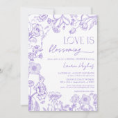  liefde is bloeiende lavendel Vrijgezellenfeest Kaart (Voorkant)