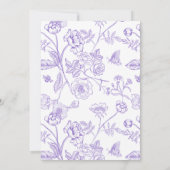  liefde is bloeiende lavendel Vrijgezellenfeest Kaart (Achterkant)