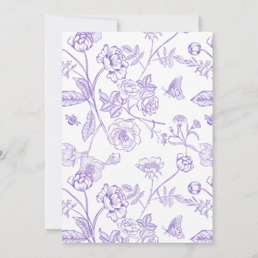  liefde is bloeiende lavendel Vrijgezellenfeest Kaart (Achterkant)