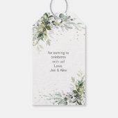 Liefde is borrelende Coffee Bar Feest Bedankt Cadeaulabel (Achterkant)