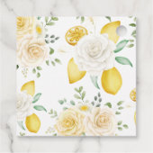 Liefde is Breedse Lemons & Rozen Tea Vrijgezellenf Bedankjes Labels (Achterkant)