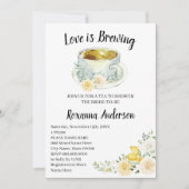 Liefde is Breedse Lemons & Rozen Tea Vrijgezellenf Kaart (Voorkant)