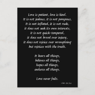 Liefde is briefkaart
