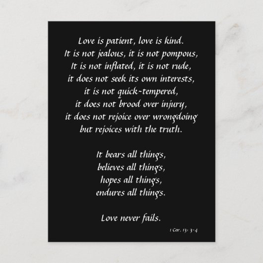 Liefde is briefkaart (Voorkant)