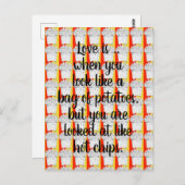 Liefde is ... Briefkaart (Voorkant / Achterkant)