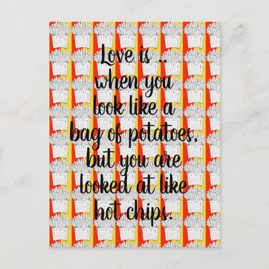 Liefde is ... Briefkaart (Voorkant)