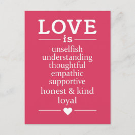 Liefde is ... briefkaart