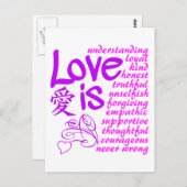 Liefde is ... briefkaart (Voorkant / Achterkant)