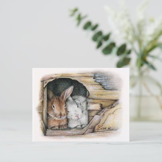 Liefde is... briefkaart (Staand voorkant)