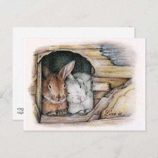 Liefde is... briefkaart (Voorkant / Achterkant)