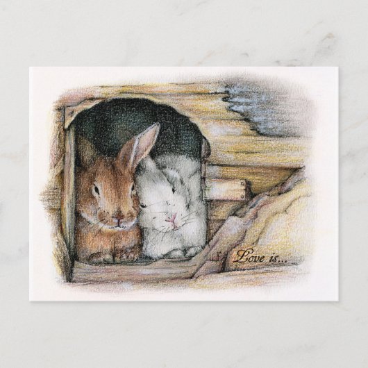 Liefde is... briefkaart (Voorkant)