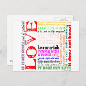 Liefde is... briefkaart (Voorkant / Achterkant)