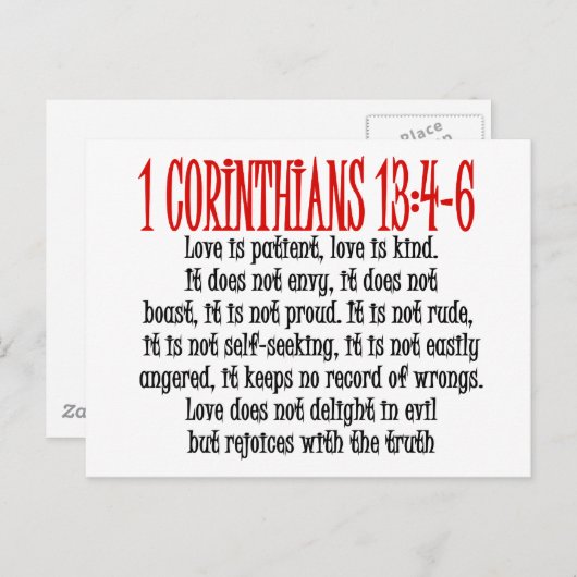 Liefde is briefkaart (Voorkant / Achterkant)