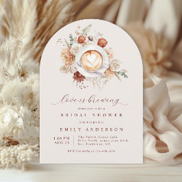 Liefde is Brouwen Boho Rustic Floral Vrijgezellenf Kaart