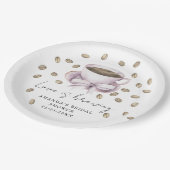 Liefde is brouwen Bow Coffee Vrijgezellenfeest Papieren Bordje (Gekanteld)