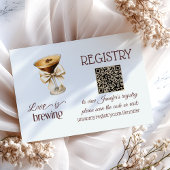 Liefde is Brouwen Bow Coffee Vrijgezellenfeest Reg Informatiekaartje