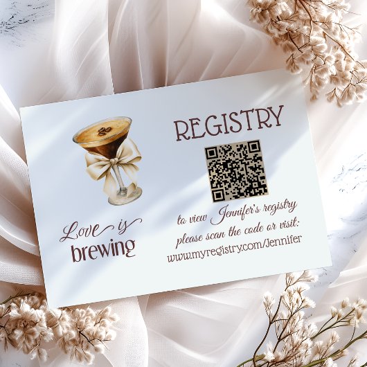 Liefde is Brouwen Bow Coffee Vrijgezellenfeest Reg Informatiekaartje