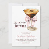 Liefde is Brouwen Bow Espresso Coffee Vrijgezellen Kaart (Voorkant)
