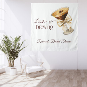 Liefde is Brouwen Bow Espresso Martini Vrijgezelle Wandkleed