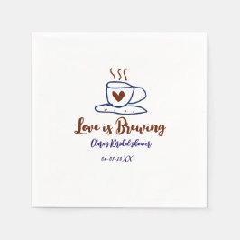 Liefde is Brouwen bruin blauw vrijgezellenfeest vo Servet