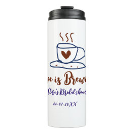 Liefde is Brouwen bruin blauw vrijgezellenfeest vo Thermosbeker