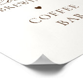 Liefde is Brouwen Coffee Bar Vrijgezellenfeest Sig Poster (Hoek)