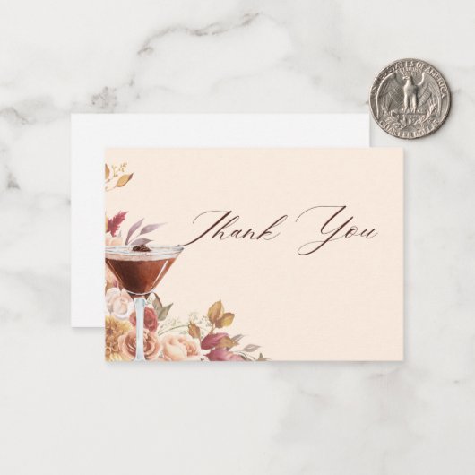 Liefde is Brouwen Dank je wel Card Notitiekaartje (Voorkant / Achterkant in situ)