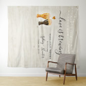 Liefde is Brouwen Douche Foto Achtergrond Wandkleed (In Situ (horizontaal))