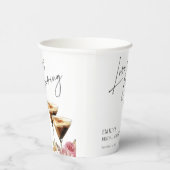 Liefde is brouwen Espresso Elegante Bruids-Shower Papieren Bekers (Rechts)