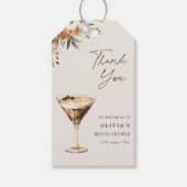 Liefde is brouwen Espresso Martini Douche Dank u Cadeaulabel (Voorkant)