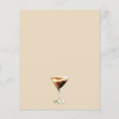 Liefde is brouwen Espresso Vrijgezellenfeest Menu (Achterkant)