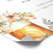 Liefde is Brouwen Flower Bar Teken Vrijgezellenfee Poster (Hoek)