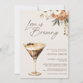 Liefde is Brouwen Foto Espresso Martini Douche Kaart (Voorkant)