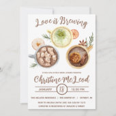 Liefde is Brouwen, Hete Cacao, Koffie, Vrijgezelle Kaart (Voorkant)